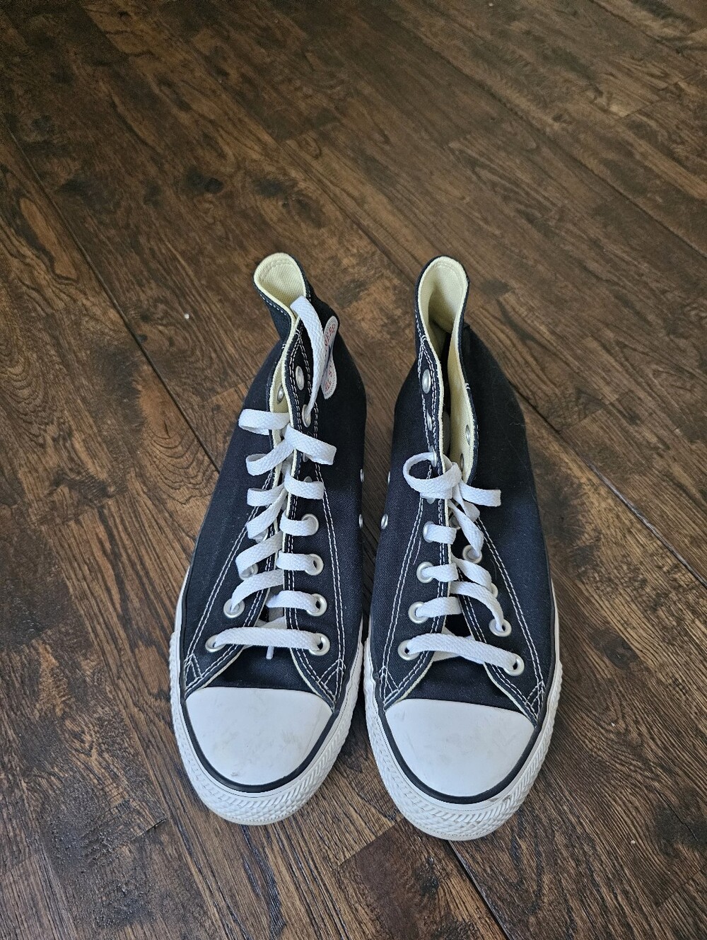 Converse Womens/ Mens Black High Tops Size 10 - Picture 2 of 8